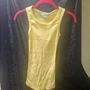 So Nikki L(14) Yellow Tank Top, 100% Cotton